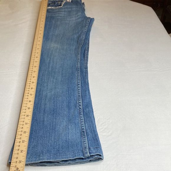 Revolt Jeans Blue Washed Denim Embellished Pockets and Trim Jeans - Picture 13 of 13